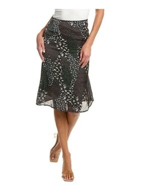 Sadie & Sage Melodic Blues Midi Skirt